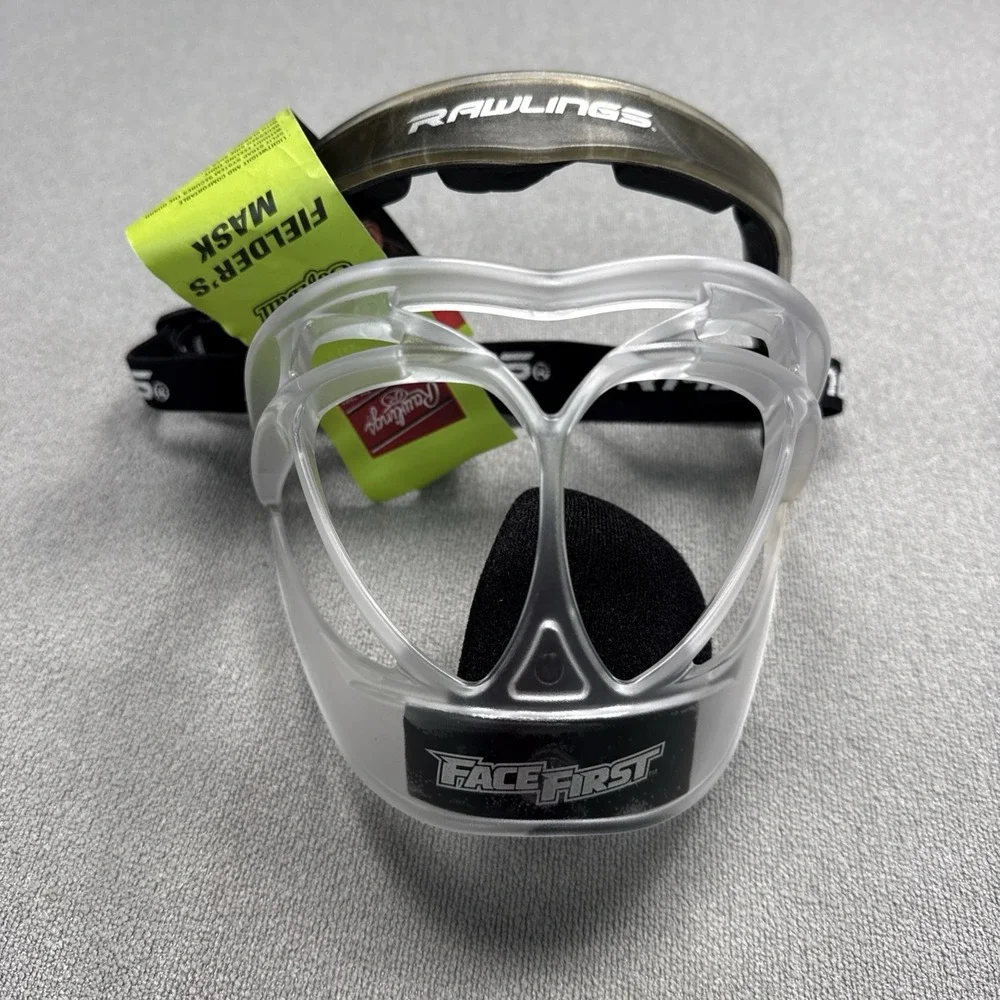 Rawlings Softball Fielder's Face Mask WARFACE1 Clear/Black Adult Adjustable